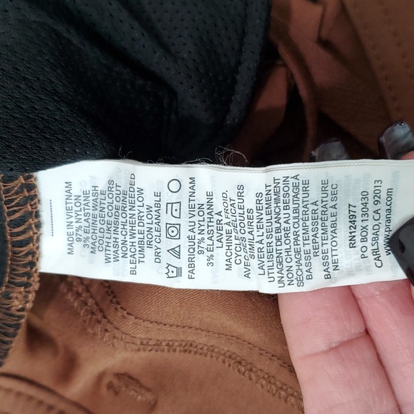 Prana Halle Straight Pants Convertable Hiking Camping Climbing Outdoor Size 14 - Picture 16 of 16